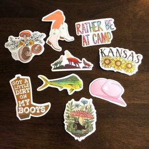 “Country” Themed Stickers (collection of 9)